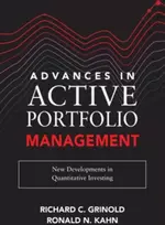 KNYGA Ronald N Kahn Advances in Active Portfolio Management: New Developments in Quantitative Investing