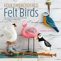 KNYGA Corinne Lapierre Folk Embroidered Felt Birds