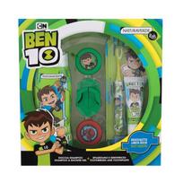 Naturaverde Kids rinkinys vaikams Ben 10  (dušo gelis 250ml + dantų pasta 25ml+  dantų šepetėlis +  disc-shooter