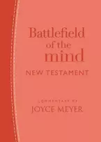 KNYGA Joyce Meyer Battlefield of the Mind New Testament (Coral Leather)