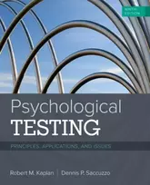 KNYGA Robert M Kaplan Psychological Testing