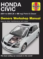 KNYGA Haynes Publishing Staff Honda Civic Petrol & Diesel (01 - 05) Haynes Repair Manual