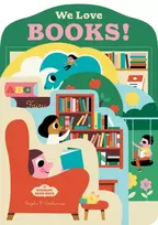 KNYGA Ingela P Arrhenius Bookscape Board Books: We Love Books!