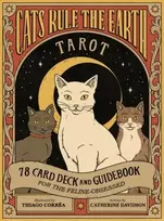 KNYGA Catherine Davidson Cats Rule the Earth Tarot, 78-Card Deck and Guidebook for the Feline-Obsessed