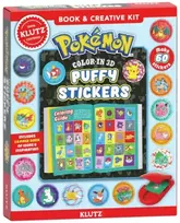 KNYGA Editors Of Klutz Pokemon Color-In 3D Puffy Stickers