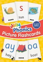 KNYGA Sara Wernham Jolly Phonics Picture Flash Cards, In Print Letters
