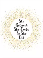 KNYGA Summersdale Publishers She Believed She Could So She Did, Inspirational Quotes for Women