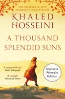 KNYGA Khaled Hosseini Thousand Splendid Suns, Dyslexia Friendly Edition