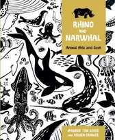 KNYGA Corien Oranje Rhino and Narwhal, Animal Hide and Seek