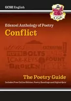 KNYGA Cgp Books GCSE English Edexcel Poetry Guide - Conflict Anthology includes Online Edition, Audio & Quizzes