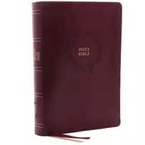 KNYGA Thomas Thomas Nelson KJV Open Bible: Complete Reference System, Burgundy Leathersoft, Raudona Letter, Comfort Print: King James Version