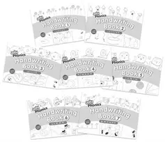 KNYGA Jolly Learning Jolly Phonics Handwriting Books Complete Set (1-7), In Print Letters (American English Edition)