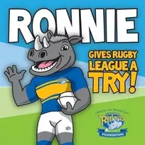 KNYGA Ronnie Rhino Ronnie Gives Rugby League a Try