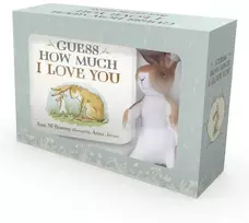 KNYGA Sam McBratney Guess How Much I Love You, Beloved classic bestselling story about love between a parent and child, in a gift edition with soft cuddly plush toy – perfect gift for babies, toddlers, birthdays, bedtime, baby showers and a loved one of any age
