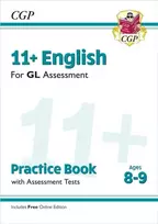 KNYGA Cgp Books 11+ GL English Practice Book & Assessment Tests - Ages 8-9 (with Online Edition)