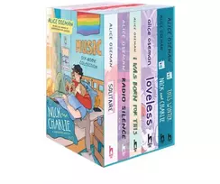 KNYGA Alice Oseman Six-Book Collection Box Set (Solitaire, Radio Silence, I Was Born For This, Loveless, Nick and Charlie, This Winter)