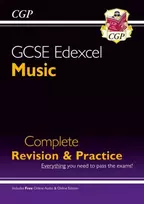 KNYGA Cgp Books GCSE Music Edexcel Complete Revision & Practice (with Audio & Online Edition)