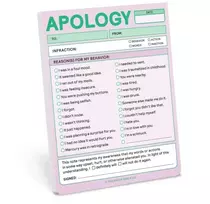 KNYGA Knock Knock Knock Knock Knock Apology Nifty Note (Pastel Version)
