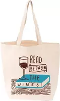 KNYGA Gibbs Smith Read Between the Wines Tote