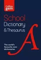 KNYGA Collins Dictionaries Gem School Dictionary and Thesaurus, Trusted Support for Learning, in a Mini-Format
