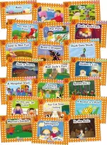 KNYGA Louise Van Pottelsberghe Jolly Phonics Oranžinis Level Readers Complete Set, in Precursive Letters (British English edition)