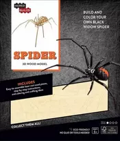 KNYGA Bookshop IncrediBuilds: Spider 3D Wood Model