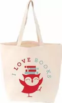 KNYGA Publisher Gibbs Smith I Love Books Littlelit Tote Bag