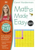 KNYGA Carol Vorderman Maths Made Easy: Times Tables, Ages 7-11 (Key Stage 2), Supports the National Curriculum, Maths Exercise Book