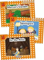 KNYGA Louise Van Pottelsberghe Jolly Phonics Oranžinis Level Readers Set 7, in Precursive Letters (British English edition)
