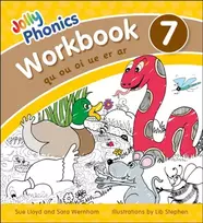 KNYGA Sara Wernham Jolly Phonics Workbook 7, in Precursive Letters (British English edition)