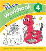 KNYGA Sara Wernham Jolly Phonics Workbook 4, in Precursive Letters (British English edition)