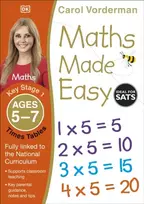 KNYGA Carol Vorderman Maths Made Easy: Times Tables, Ages 5-7 (Key Stage 1), Supports the National Curriculum, Multiplication Exercise Book