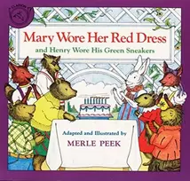 KNYGA Merle Peek Mary Wore Her Raudona Dress and Henry Wore His Žalias Sneakers