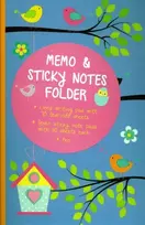 KNYGA Peony Press Memo & Sticky Notes Folder: Cute Birds