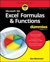 KNYGA Ken Bluttman Microsoft 365 Excel Formulas & Functions For Dummies