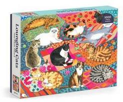 Bookshop Knygyno dėlionė „Lounging Cats“, 1000 detalių