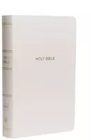 KNYGA Thomas Thomas Nelson NKJV, Gift and Award Bible, Leather-Look, Baltas, Raudona Letter, Comfort Print