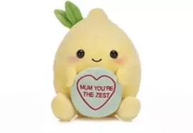 KNYGA Bookshop Love Hearts 7" Mum You'Re The Zest Plush Gift