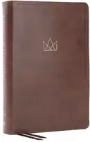 KNYGA Bookshop Kingdom Life Bible: Joining God's Mission to Save the World (NKJV, Brown Leathersoft, Raudona Letter, Comfort Print)