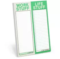 KNYGA Bookshop Knock Knock Work Stuff / Life Stuff Perforated Pad (Pastel Version)