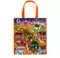 KNYGA Galison Joy Laforme Spooky Village Reusable Shopping Bag
