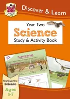 KNYGA Cgp Books KS1 Science Year 2 Discover & Learn: Study & Activity Book
