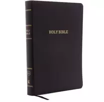 KNYGA Thomas Nelson KJV Holy Bible: Giant Print with 53,000 Cross References, Juodas Bonded Leather, Raudona Letter, Comfort Print: King James Version