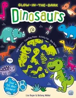 KNYGA Lisa Regan Glow-in-the-Dark Dinosaurs Sticker Activity Book