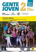 KNYGA Matilde Solis Salles Gente joven Nueva edicion 2 Ed. hibrida Libro del alumno + audio MP3. A1-A2