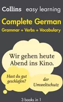 KNYGA Collins Dictionaries Easy Learning German Complete Grammar, Verbs and Vocabulary (3 books in 1)