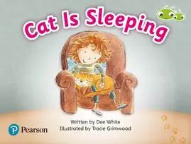 KNYGA Dee White Bug Club Guided Fiction Reception Rožinė A Cat is Sleeping