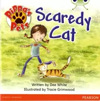 KNYGA Dee White Bug Club Guided Fiction Year 1 Geltona B Pippa's Pets: Scaredy Cats