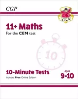 KNYGA Bookshop 11+ CEM 10-Minute Tests: Maths - Ages 9-10 (with Online Edition)