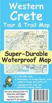 KNYGA Bookshop Western Crete Tour & Trail Super-Durable Map